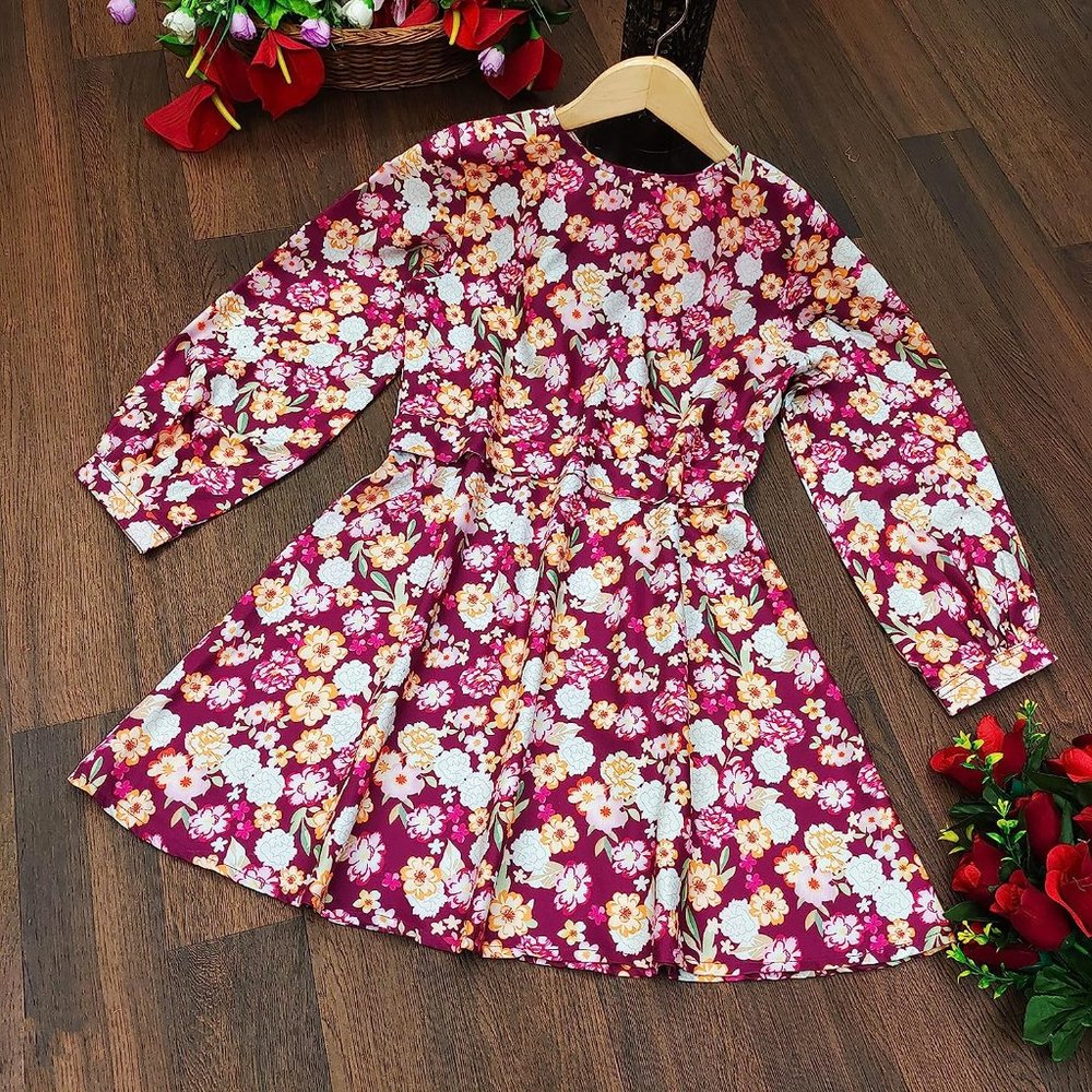 Western Dresses for Women | A-Line Knee-Length Dress | Midi Western Dress for Wo